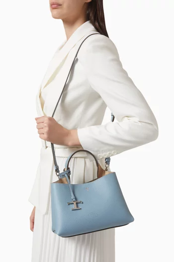 Micro Top-handle Bag in Leather