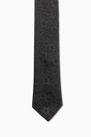 Floral Jacquard Neck Tie