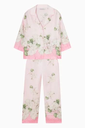 بنطال بنقشة زهور