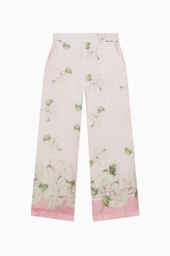 Floral Print Trousers