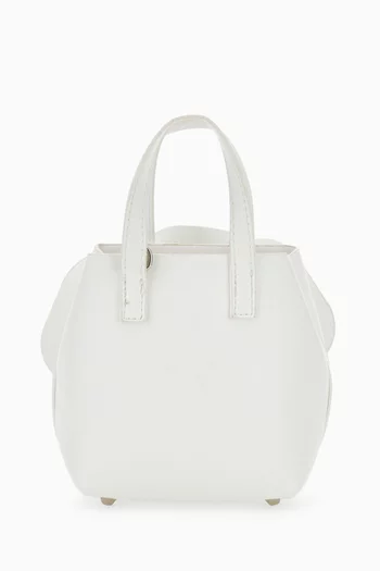 Floral Applique Top Handle Bag