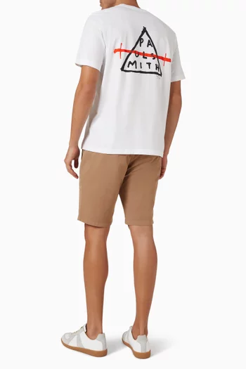 تي شيرت بطبعة مثلث قطن