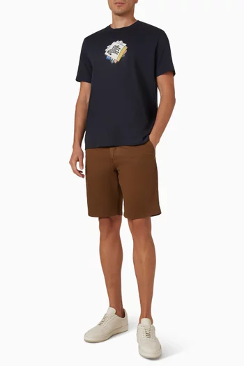 تي شيرت قطن بطبعة زيبرا