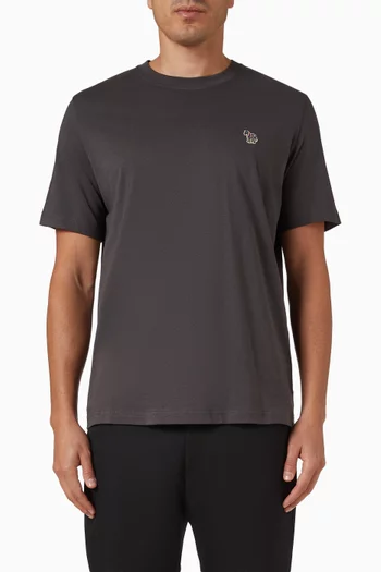 تي شيرت قطن بطبعة زيبرا