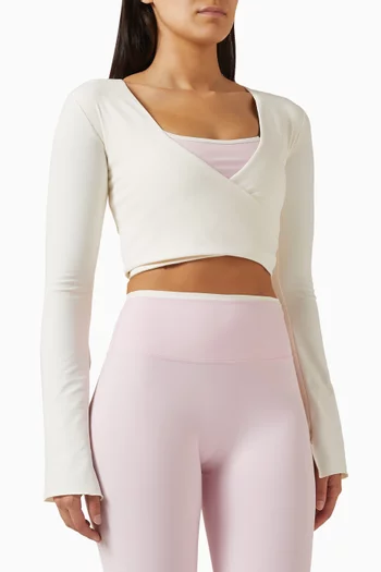 بلوزة لايف لكس قصيرة بتصميم ملفوف