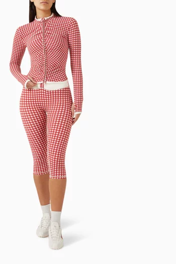 جاكيت لكس بالانس بكشكش وسحّاب قماش فري فورم