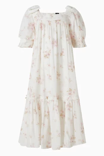 Magnolia Ditsy Chiffon Smocked Dress