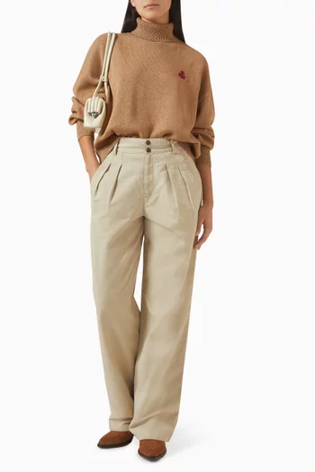 Nasha Turtleneck Sweater in Cotton Blend