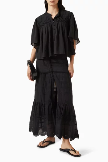 تنورة بولين بتطريزات إنجليزية قطن عضوي