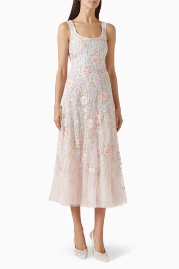 Cressida Embroidered Ballerina Dress