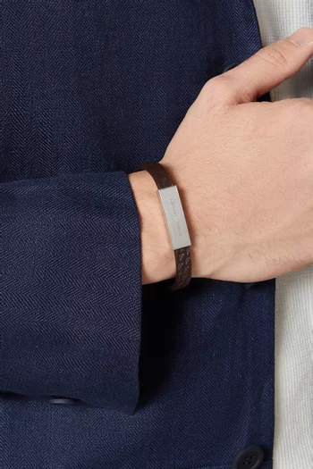 Eagle Logo Bracelet in Leather