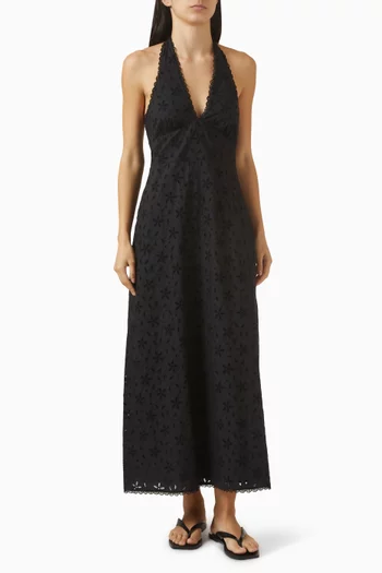 Salma Halter Dress in Cotton