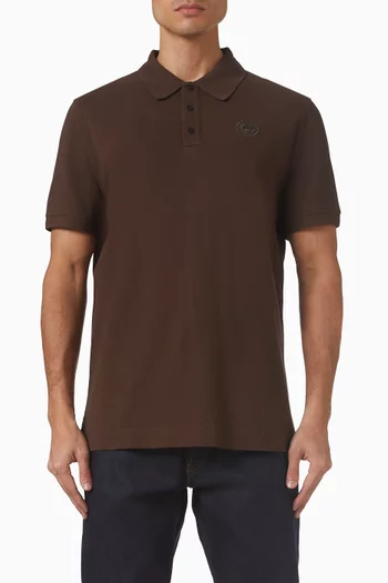Tonal Disc Beckley Polo Shirt in Cotton