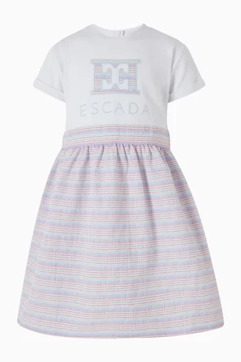 Striped Logo Dress