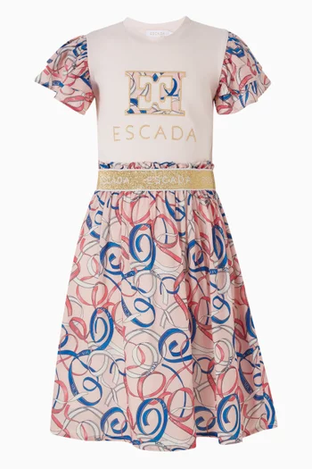 Logo & Abstract-print T-shirt