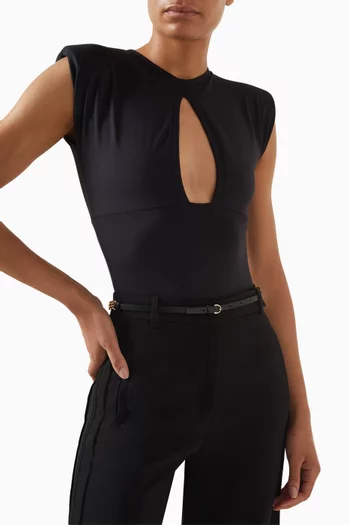 Chain Belt in Leather