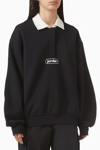 Jordan Flight Rugby Top in Fleece