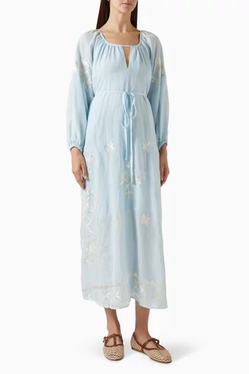 Embroidered Maxi Dress