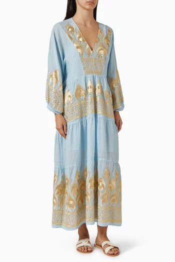Embroidered Maxi Dress