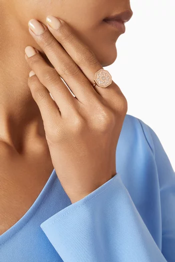 Small Classic Turath Ring in 18kt Rose Gold