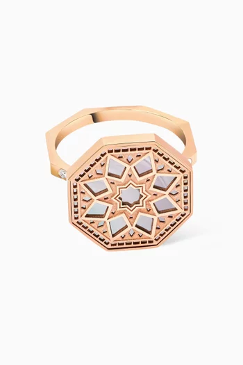 Small Classic Turath Ring in 18kt Rose Gold