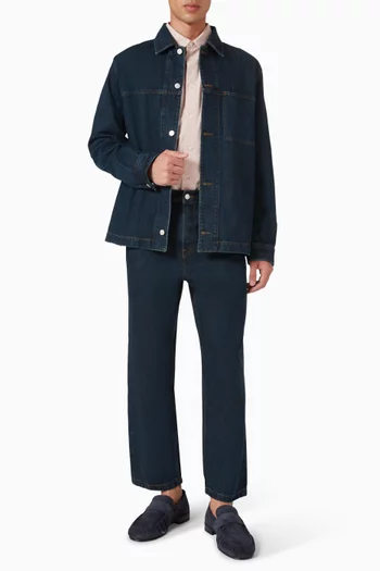 قميص بنمط جاكيت دينم