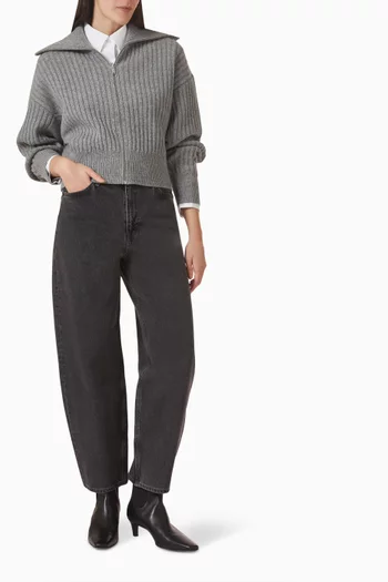 جاكيت صوف مارينو مضلع