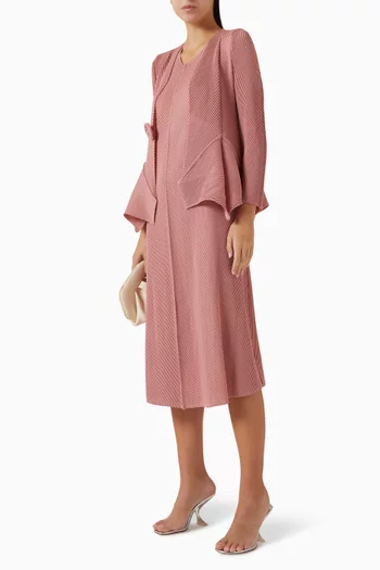 طقم جاكيت وفستان كارا متوسط الطول