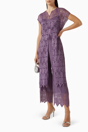 طقم بلوزة وبنطال سينثيا بطيّات