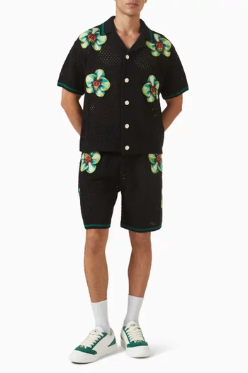 Glitch Orchid Crochet Shirt