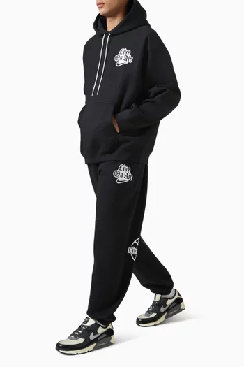 بنطال بشعار سولو بحواف مطاطية صوف