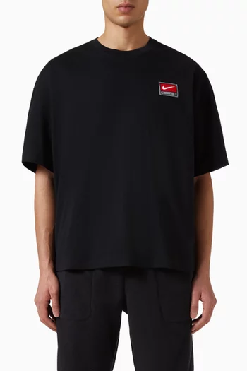 Logo Boxy T-shirt in Cotton