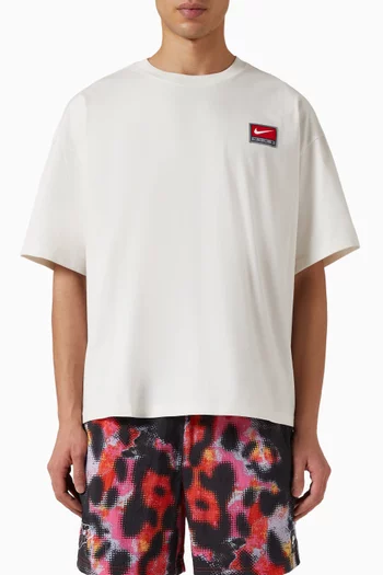 Logo Boxy T-shirt in Cotton