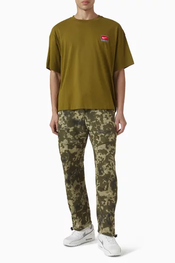 تي شيرت لايف بقصة مربعة قماش منسوج