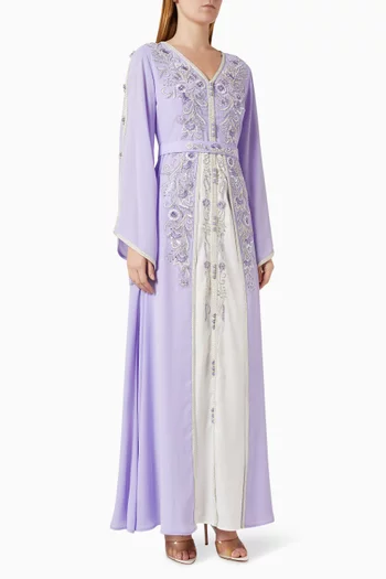 Embroidered Belted Kaftan