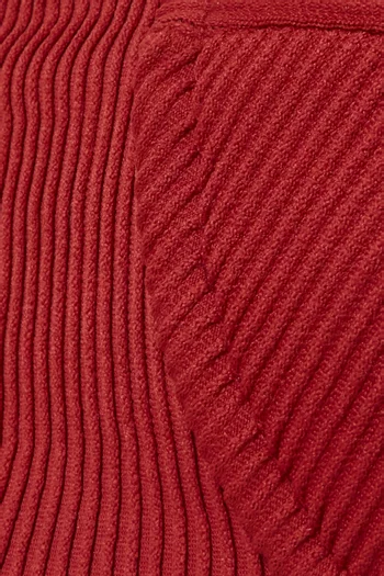 قطعة بيكيني علوية فينتج بتصميم مضلع ليكرا