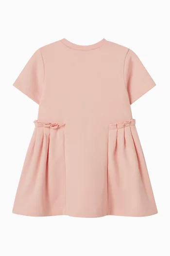 Logo Dress in Cotton