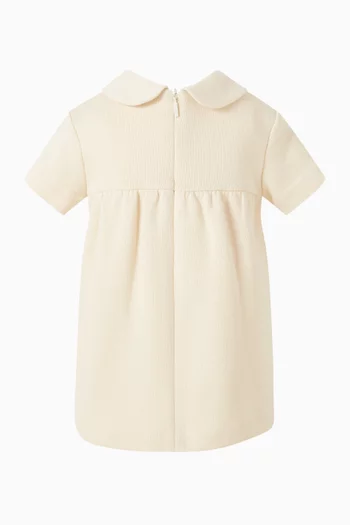 فستان بشريط منسوج قطن