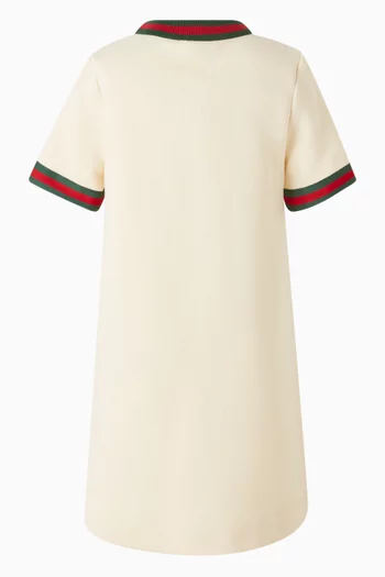 فستان بشريط منسوج قطن