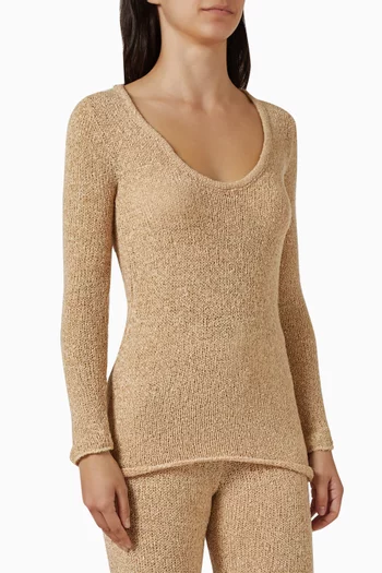 بلوزة سيسيليا منسوجة