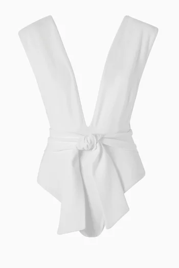 V-neck One-piece Swimsuit