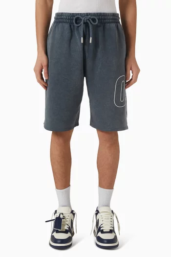 Outline Arrow Skate Sweatshorts in Cotton