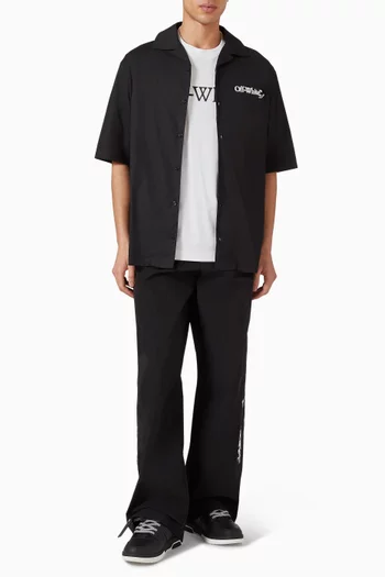 تي شيرت بوكيش سكيت بشعار الماركة بحجم كبير قطن