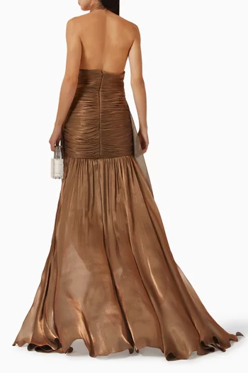 فستان دان لو بلانك بظهر مكشوف