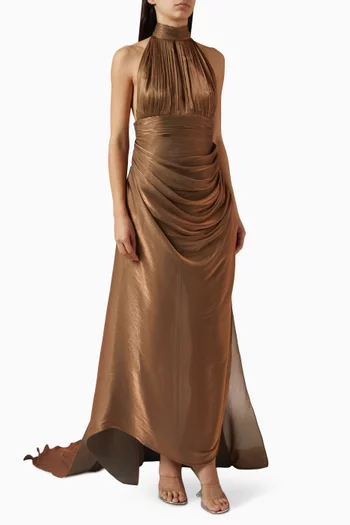 فستان دان لو بلانك بظهر مكشوف