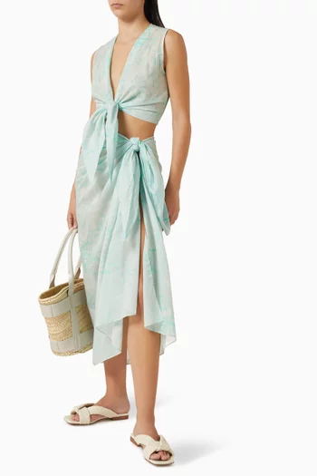 Samos Tie-up Sarong in Cotton Rayon