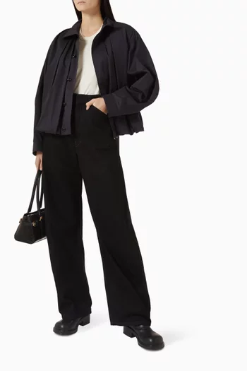 Ribbed T-shirt in Cotton