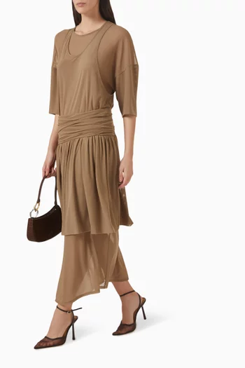 Double-layer Dress in Mesh