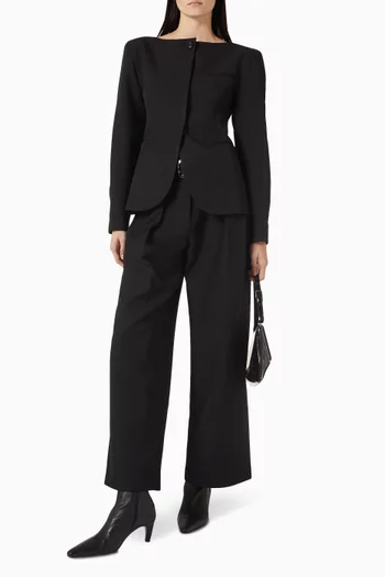 جاكيت ماتيو بخصر مزموم