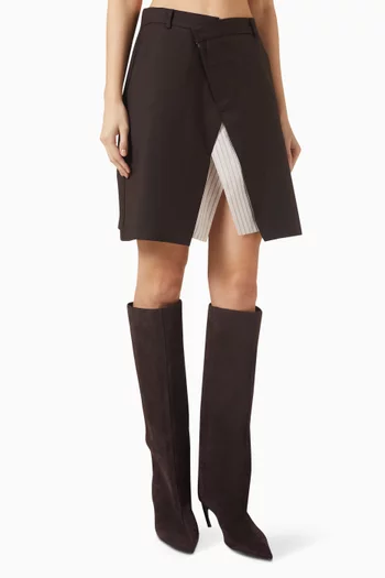 Maia Layered Wrap Skirt